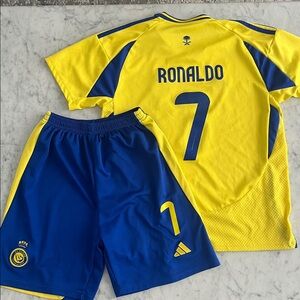 Adidas Kids Cristiano Ronaldo Al Nasser Soccer Jersey Kit